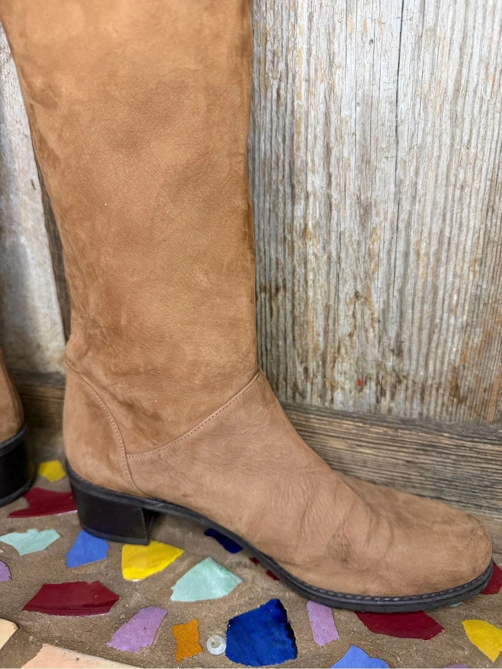 Stuart Weitzman Dunkirk Brown Suede Over the Knee Boots 6.5